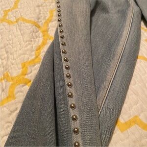 Studded Light Blue Denim Jeans POL